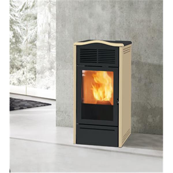 ESTUFA DE PELLET ITC 7,1 KW PIRO COLOR BEIGE (7,8 KW 90,7 %) 185 M3 15-48 H. 24 KGS 46X49X102 114 KGS
