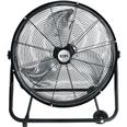 VENTILADOR INDUSTRIAL SUELO C/RUEDAS NEGRO 180 W