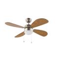 VENTILADOR TECHO C/LUZ 4ASPAS 105CM 50 W
