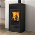 ESTRUCTURA DE ESTUFA DE PELLET SLIDE 7 EVO-STR (3-6,9-7,8 KW)  FUNDICION TAPA CORREDIZA  SALIDA SUPERIOR PROG. DIARIA/SEMANAL FUNCION NIGHT/RELAX RENDIMIENTO 88 % 180 M3 46X49X99,5/101 121 KG CON REVESTIMIENTO NEGRO INCLUIDO